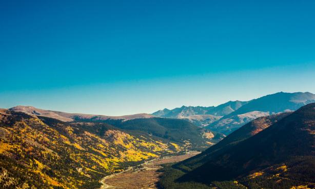 Fall color along Top of the Rockies Scenic Byway