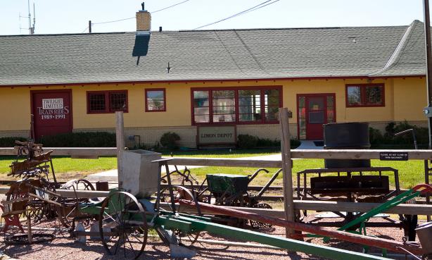 Outside the Limon Depot