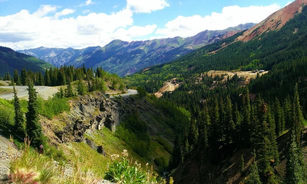Scenic views from the Million Dollar Highway
