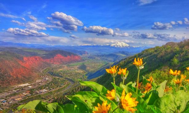 View from Red Mountain in Glenwood Springs