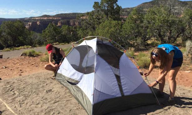 How to set up camp