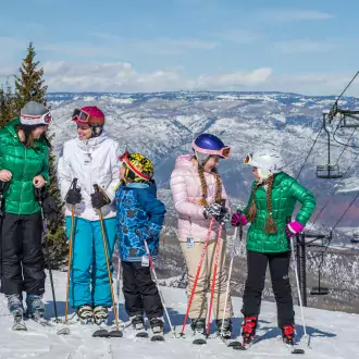tucked amid the roaring fork valley, sunlight offers affordable skiing in the heart of the rocky mountains. photo