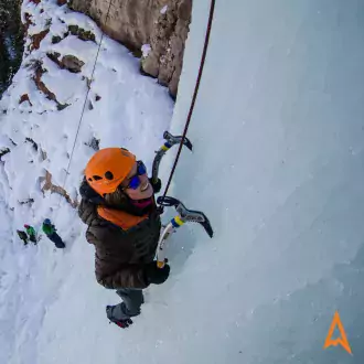 climb the world renown ice of of the vail valley with apex mountain school! photo
