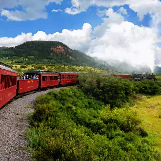 life is short, ride long on america's longest and highest narrow-gauge railroad. photo