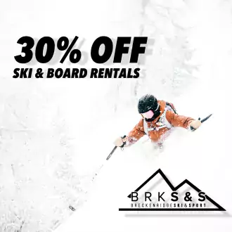 30% off ski & snowboard rentals photo