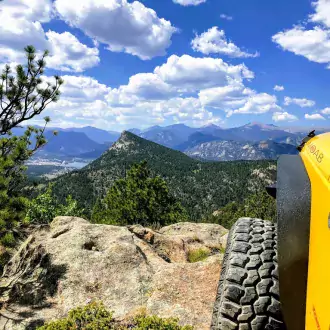 jeep rental on pole hill estes park colorado photo