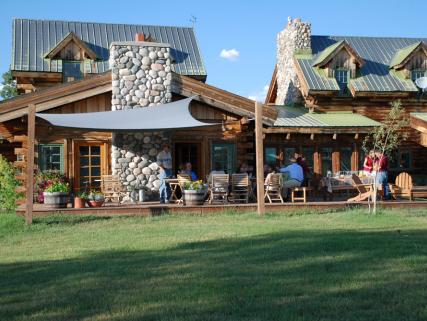 Guests relax at The Home Ranch, one of Colorado's dude and guest ranches in the northwestern part of the state - Clark, CO