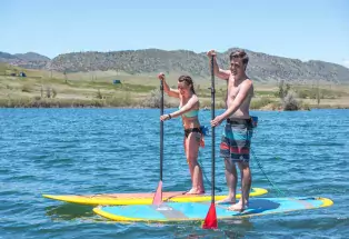 Stand-up paddleboarding at Chatfield State Park near Littleton (photo courtesy Colorado Parks & Wildlife) Stand-up paddleboarding at Chatfield State Park near Littleton (photo courtesy Colorado Parks & Wildlife)