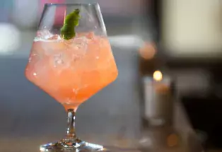 A oeacg cocktail at Root & Flower in Vail