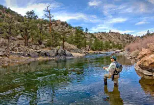 Glorious fishing day in Chaffee County