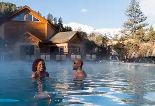 Steaming waters at Mount Princeton Hot Springs Resort