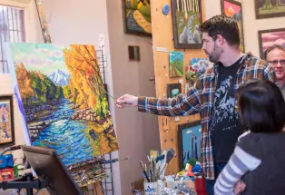 See artists in action during Salida's annual Art Walk
