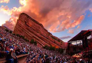 A concert at Red Rocks Amphitheatre
