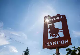 Historic Mancos sign