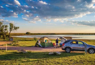Camping at North Sterling State Park in Colorado
