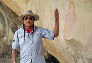 Tour guide at Ute Mountain Ute Tribal Park in Towaoc