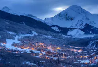 Winter slope-side lodging
