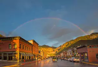 Rainbow over Telluride, Colorado