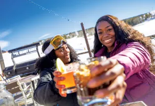 After-ski cocktails at Ski Granby Ranch