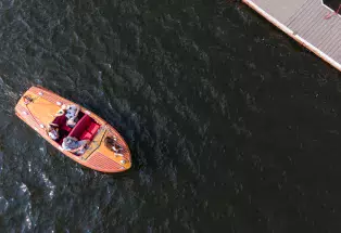 Boating on Grand Lake in Colorado