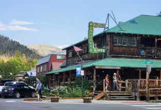 Shops on Grand Avenue in Grand Lake Colorado