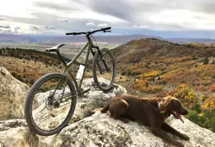 Bike to amazing views in Meeker