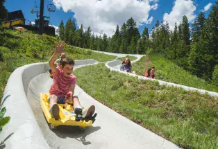 The alpine slide at Winter Park Resort
