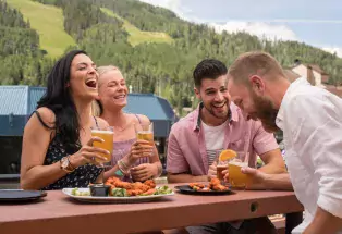 Craft Beers on a Patio in Vail