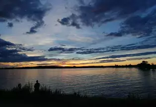 Sunset at North Sterling State Park