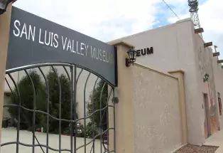 Exterior sign on San Luis Valley History Museum