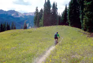 Biking the Dyke Trail in Crested Butte