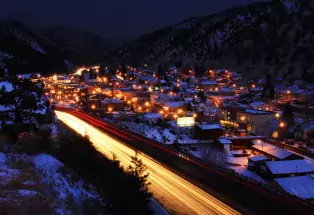 Idaho Springs after dark