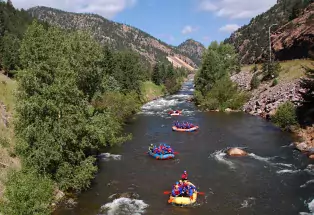 Whitewater rafting on Clear Creek