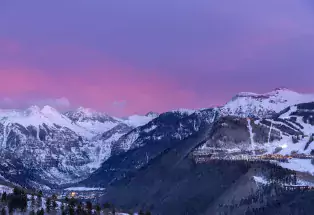 The towns of Telluride and Mountain Village