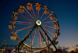 ferris wheel at the colorado state fair in Pueblo, CO