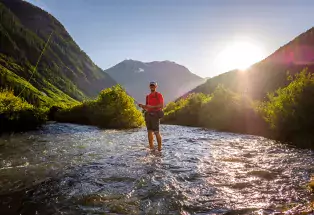 Fishing north of Durango, outside of Silverton