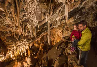 Family-friendly cavern tours at Glenwood Caverns Adventure Park
