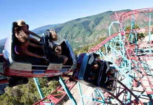 The Cliffhanger, the highest-elevation, full-sized roller coaster in the country