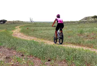 Mountain biking at John Martin Reservior near Lamar
