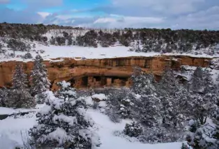 cliff dwellings in Mesa Verde National Park