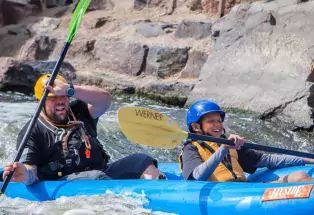 Whitewater rafting with The National Sports Center for the Disabled