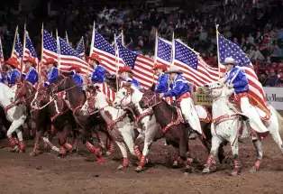 cowboy performers at the National Western Stock Show