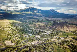 Aerial photo of Paonia