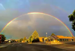A Rainbow Over Town