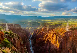 The famous Royal Gorge Bridge