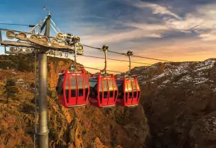 Aerial gondolas at the Royal Gorge