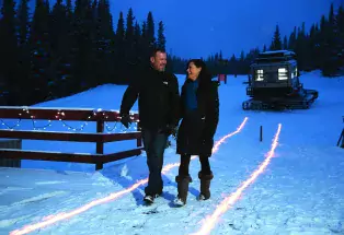 Enjoy Dinner From a Snowcat