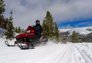 Snowmobiling Near Vail