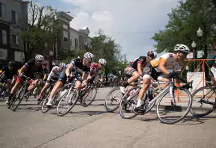 The Twilight Criterium through downtown Littleton