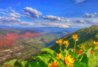 View from Red Mountain in Glenwood Springs
